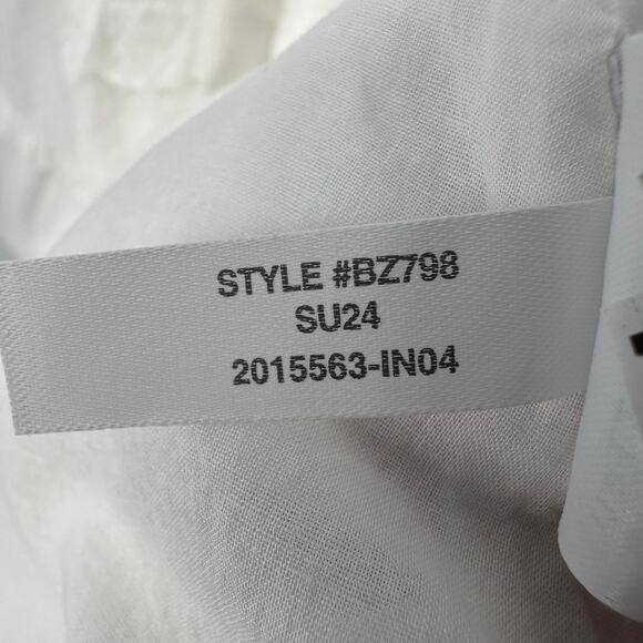 J.Crew Tank Dress W/White SZ OP Sleeveless Midi WMNS Ruffled Scoop Neck Layered - Picture 9 of 11